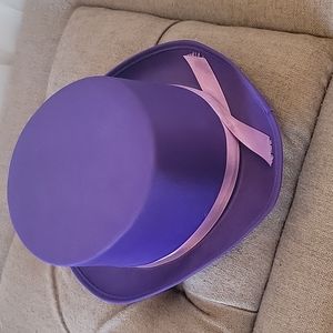 Bright purple fedora hat Halloween